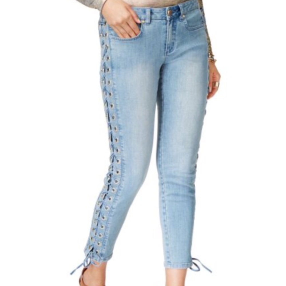 Michael Kors Denim Lace Up Pants